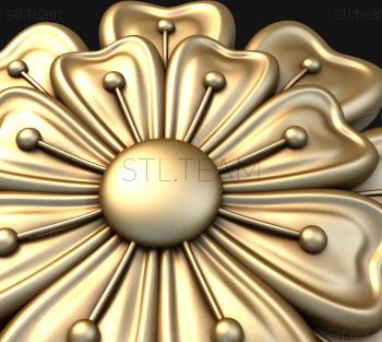 3D model Petals with stamens (STL)